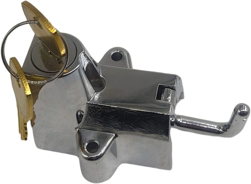 XDF 7/8" to 1 1/4" 25mm Motorcycle Helmet Lock Compatible for Harley (Chrome) 1 Inch,74937S2,45732-86 - Image 3